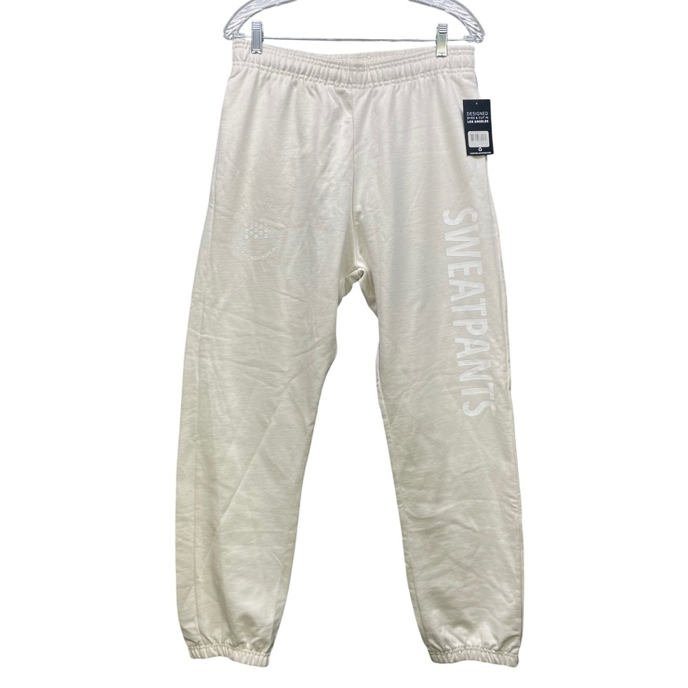 Bella+Canvas Sweatpants Men M Cream NWT Perspire Sauna Studio Joggers Loungewear